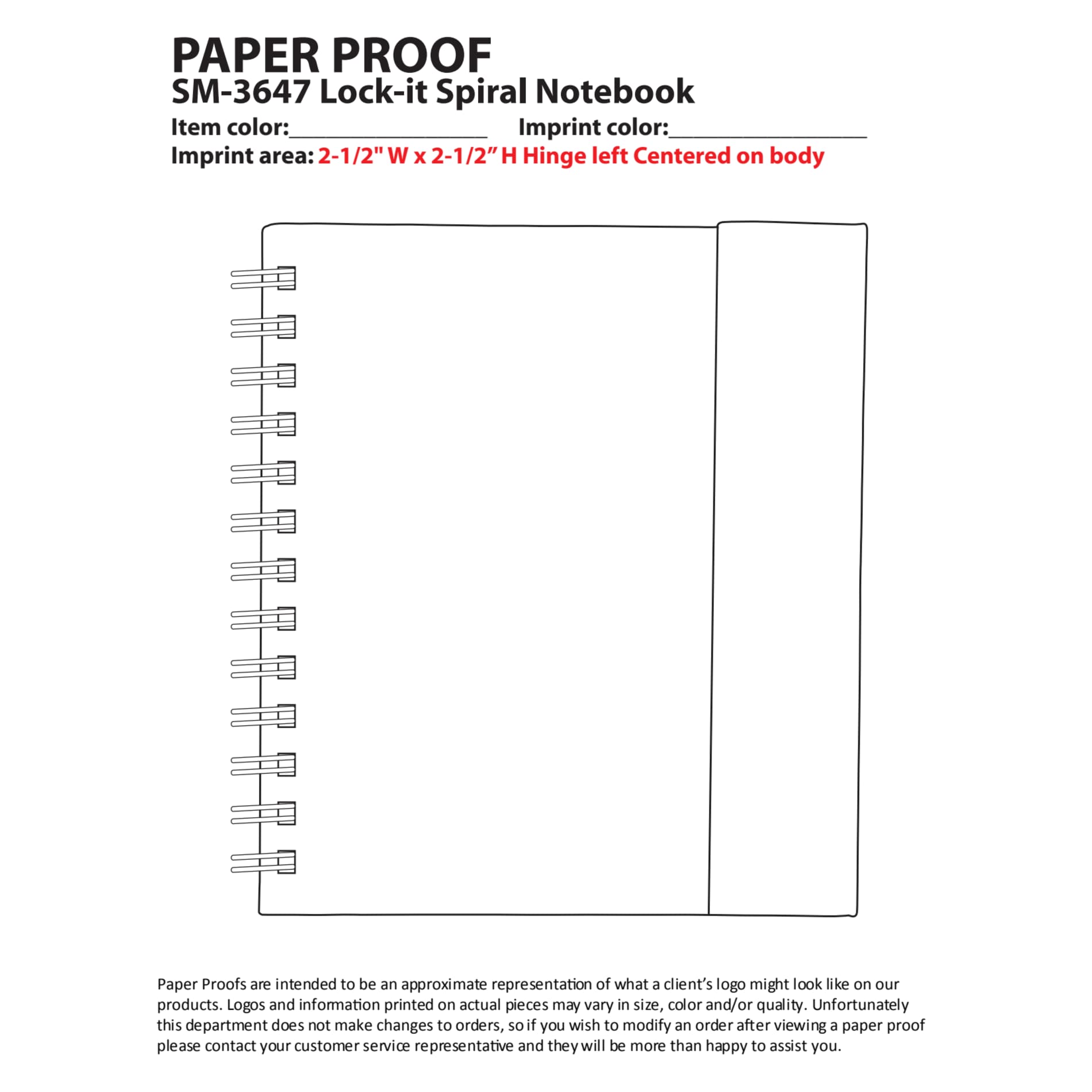 FSC® Mix 6.5" x 7" Lock-it Spiral Notebook 17