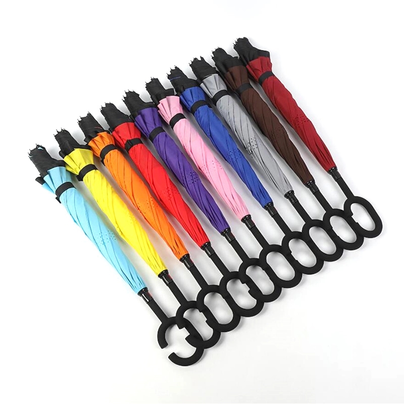 Inverted Umbrella with C-Shaped Handle 1