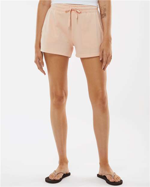 Women's Lightweight California Wave Wash Fleece Shorts - PRM20SRT 19