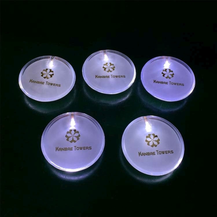 Acrylic Brooch with Flashing LED 1