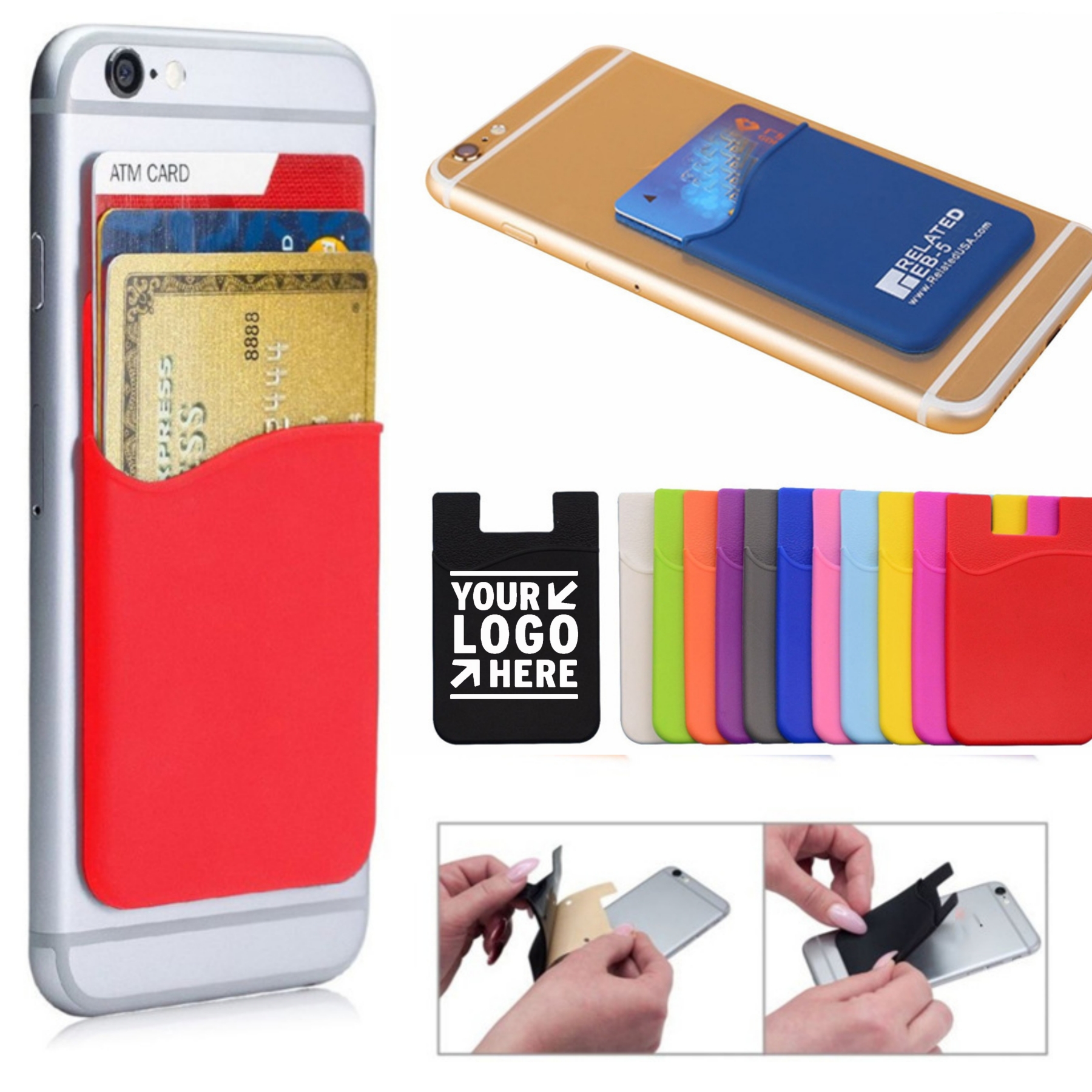 Silicone I-Wallet Phone Wallet 1
