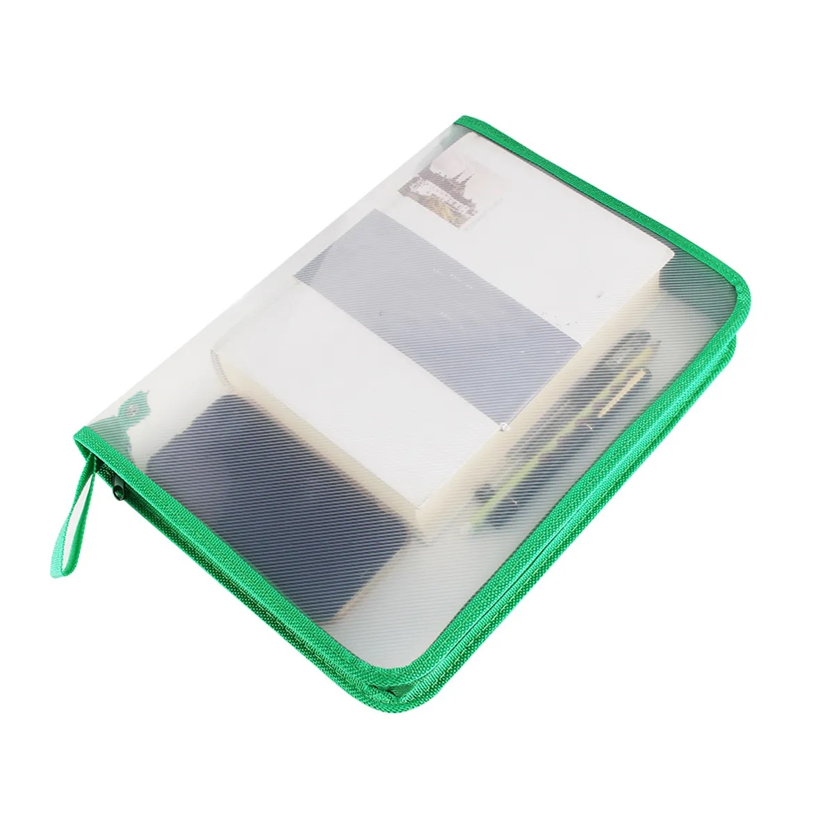 A4 Transparent Zipper File Bags Waterproof Document Folder 2
