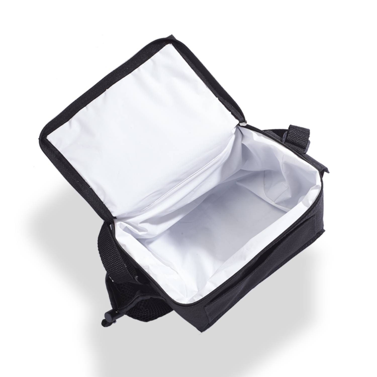 Top Zipper Insulated Lunch Bag with Mesh Pocket 4