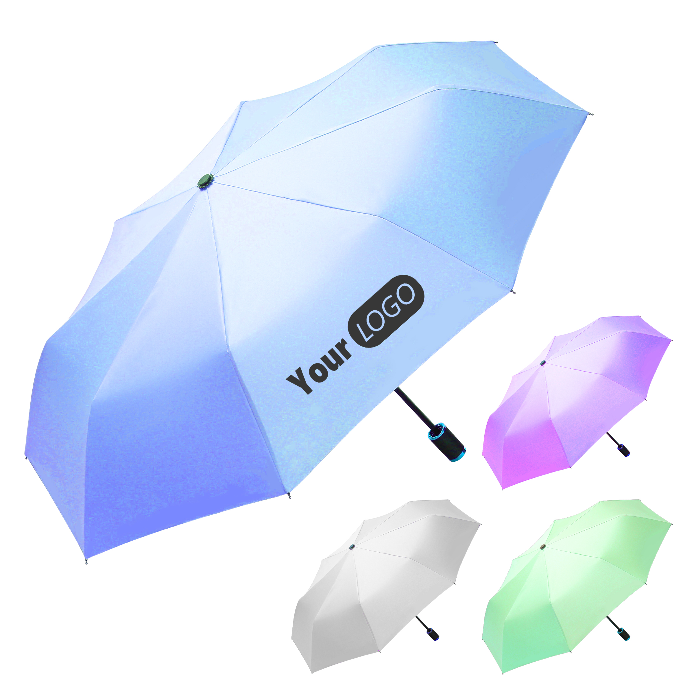 Nylon Versatile Sunny And Rainy Umbrella With Custom Logo 1