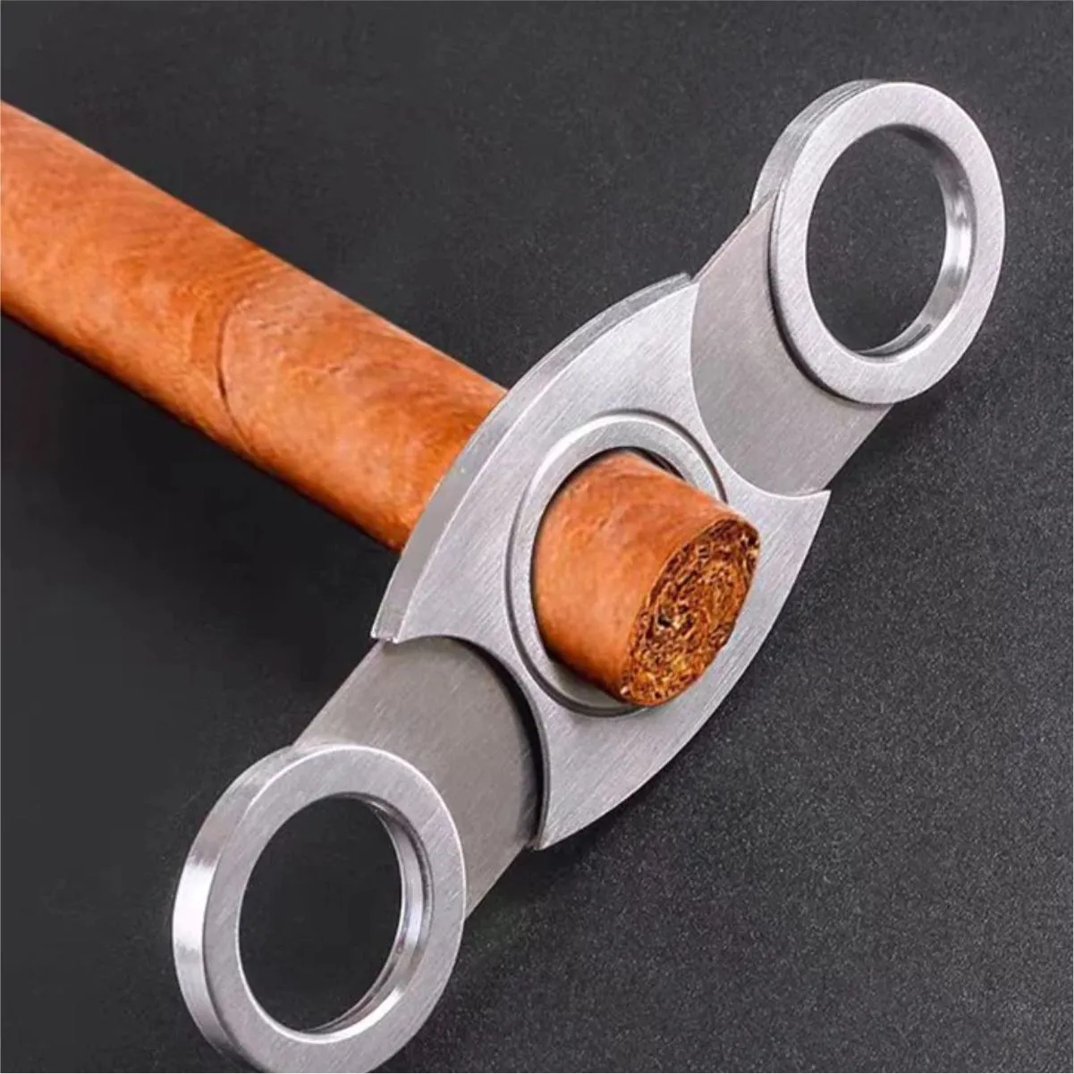 Stainless Steel Double Blade Cigar Cutter 7