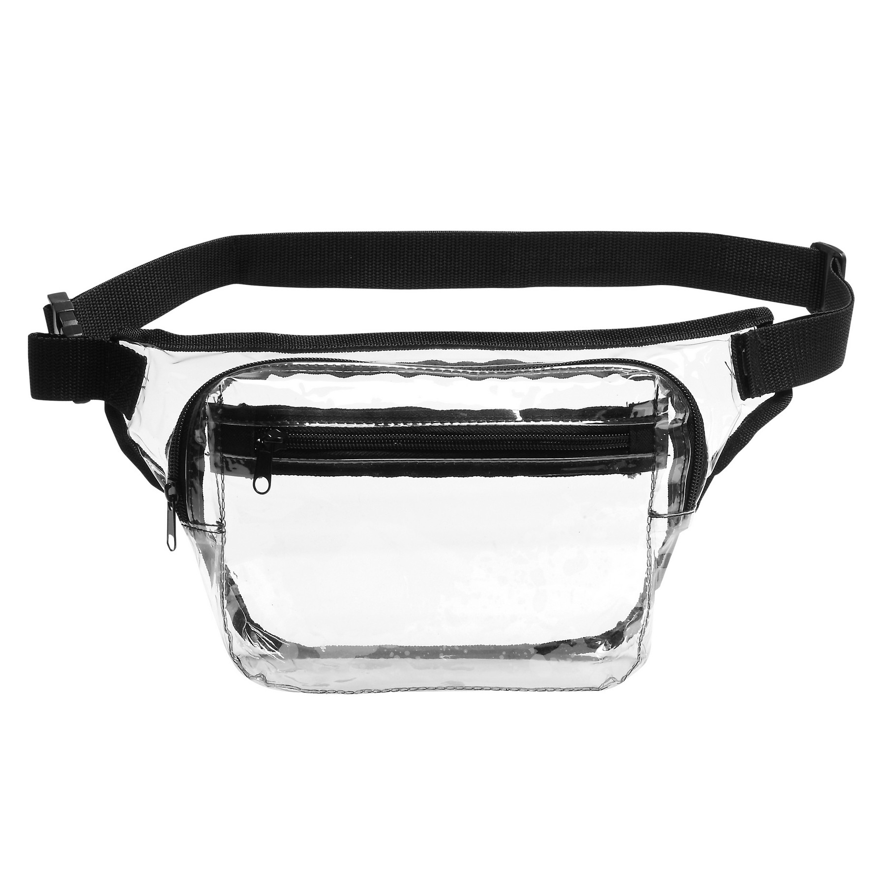 2-Zipper Clear Fanny Pack 1