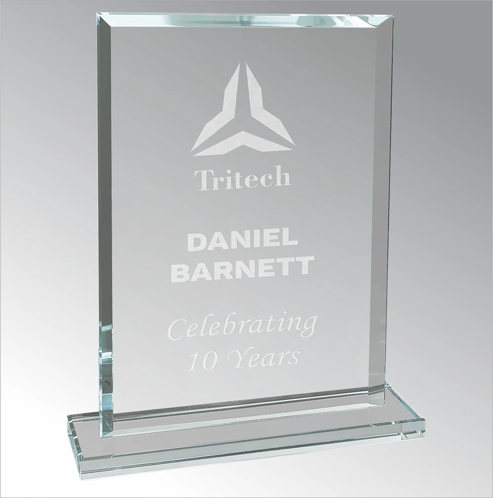 Rectangle Clear Glass Award 13