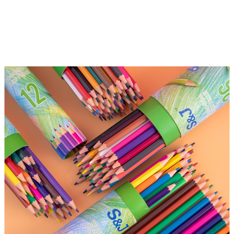 Highly-Pigmented Colored Pencils Crayons Set 8