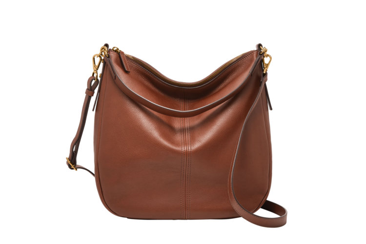Fossil Jolie Leather Hobo Bag - Brown 1