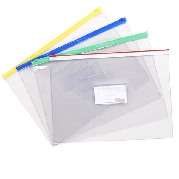 Clear Vinly PVC File Zipper Bag 4