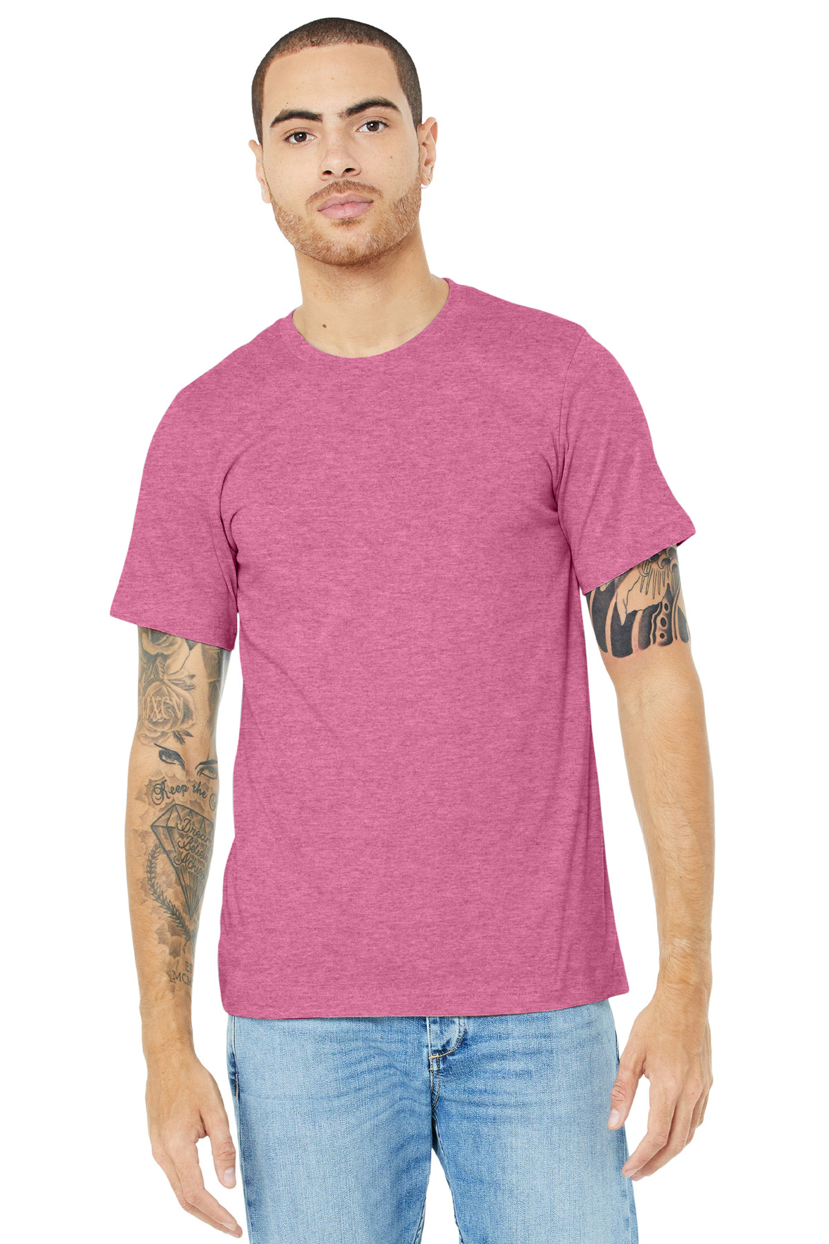 BELLA+CANVAS Unisex Heather CVC Short Sleeve Tee. BC3001CVC 161