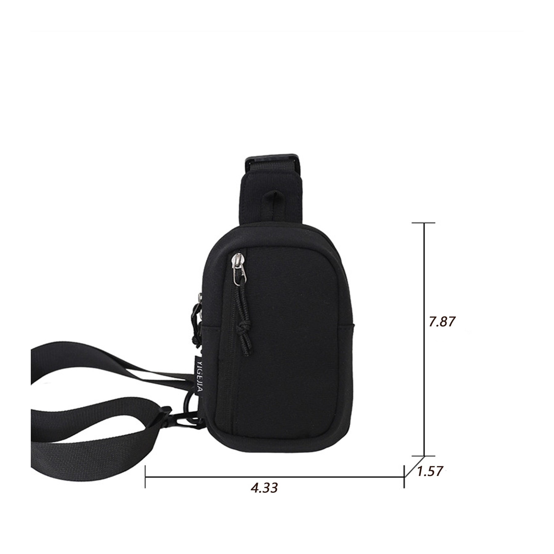 New Solid Color Single Shoulder Crossbody Chest Bag 5