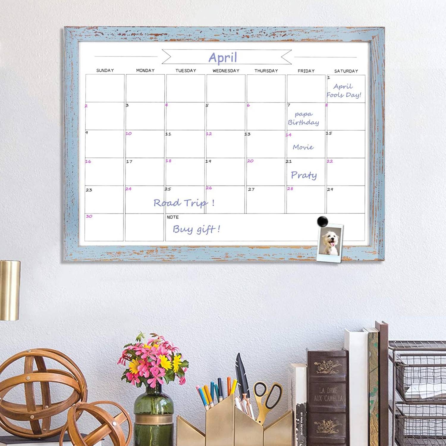 Custom Monthly Planning Magnetic Whiteboard 5