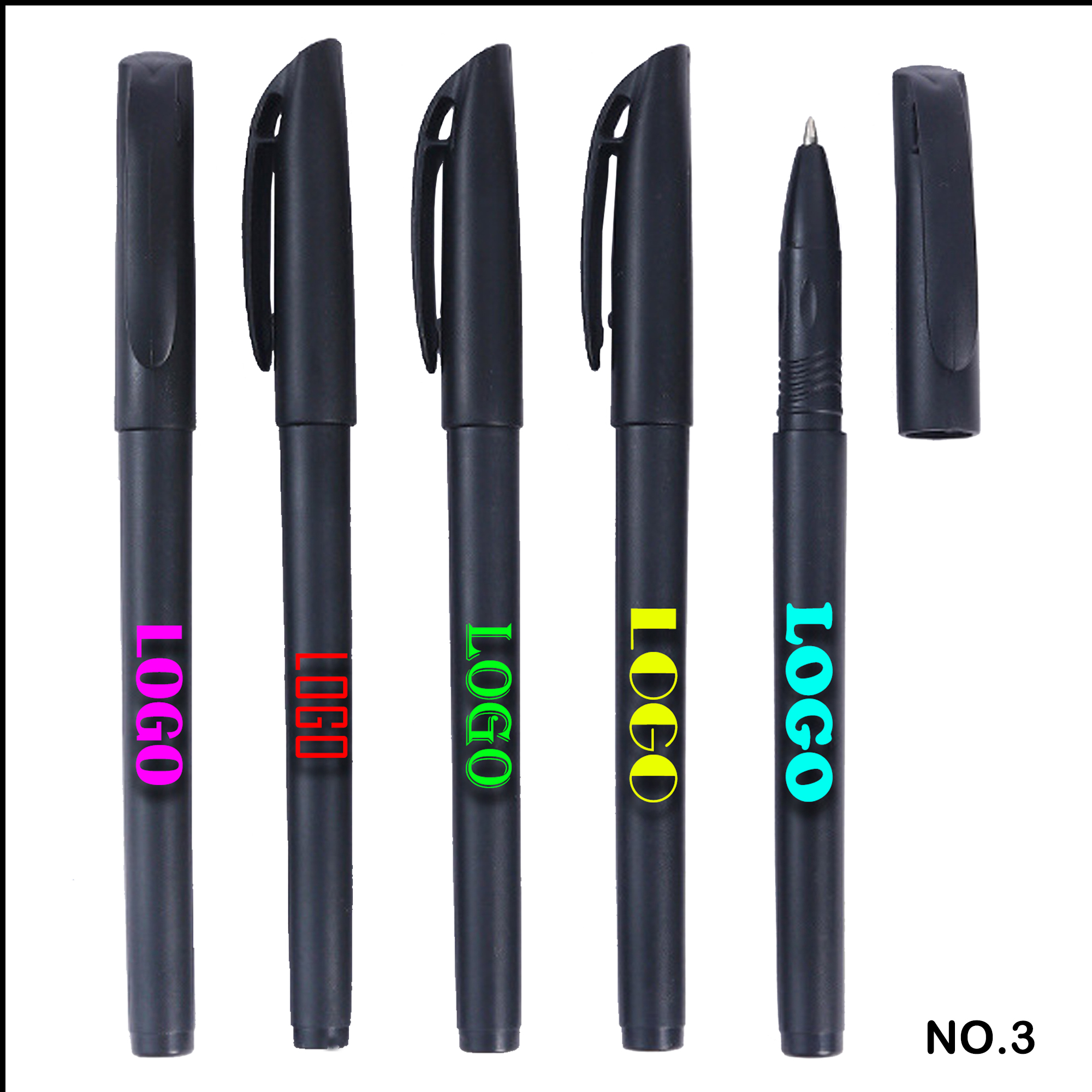 Frosted Matte Black Gel Pen 1