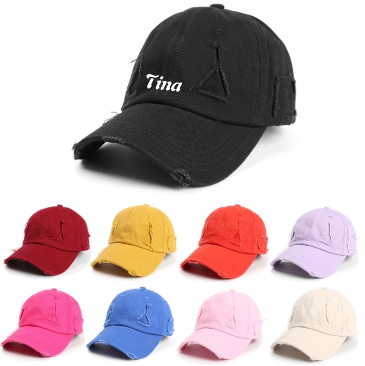 Unisex Washed Ripped cowboy hat Baseball Worker Cap 1