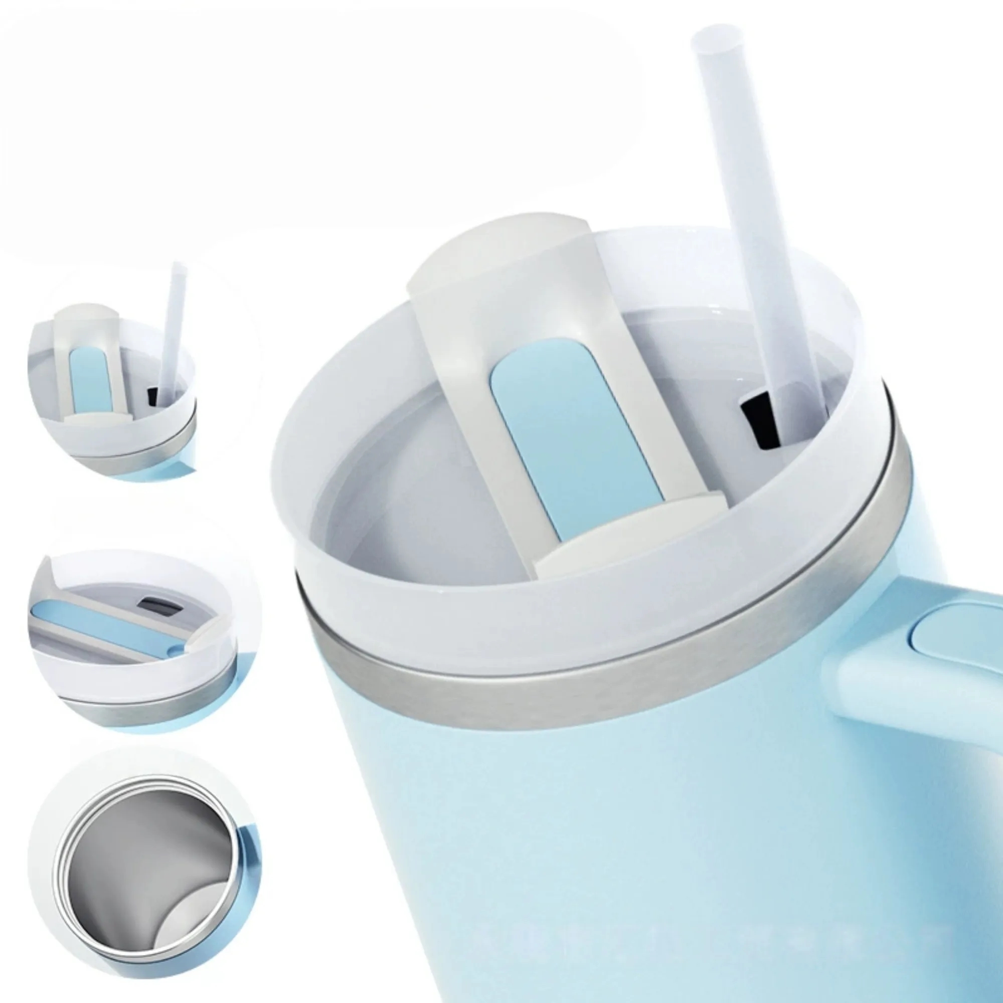 40OZ Vacuum Insulated Travel Iced Cup With Lid And Straw 8