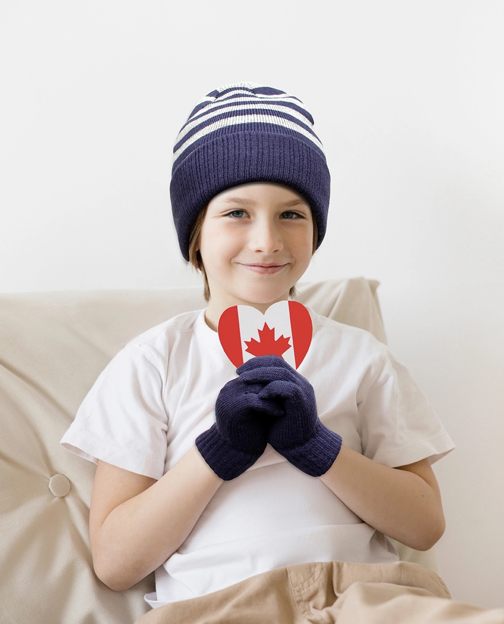 Toddler Hat and Gloves Set Girl Boys, Baby 3