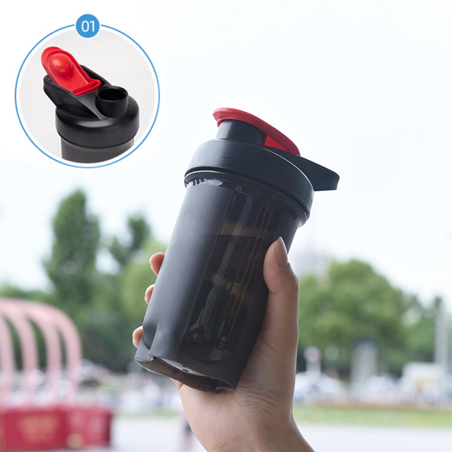 10Oz Plastic Shaker Bottle 2