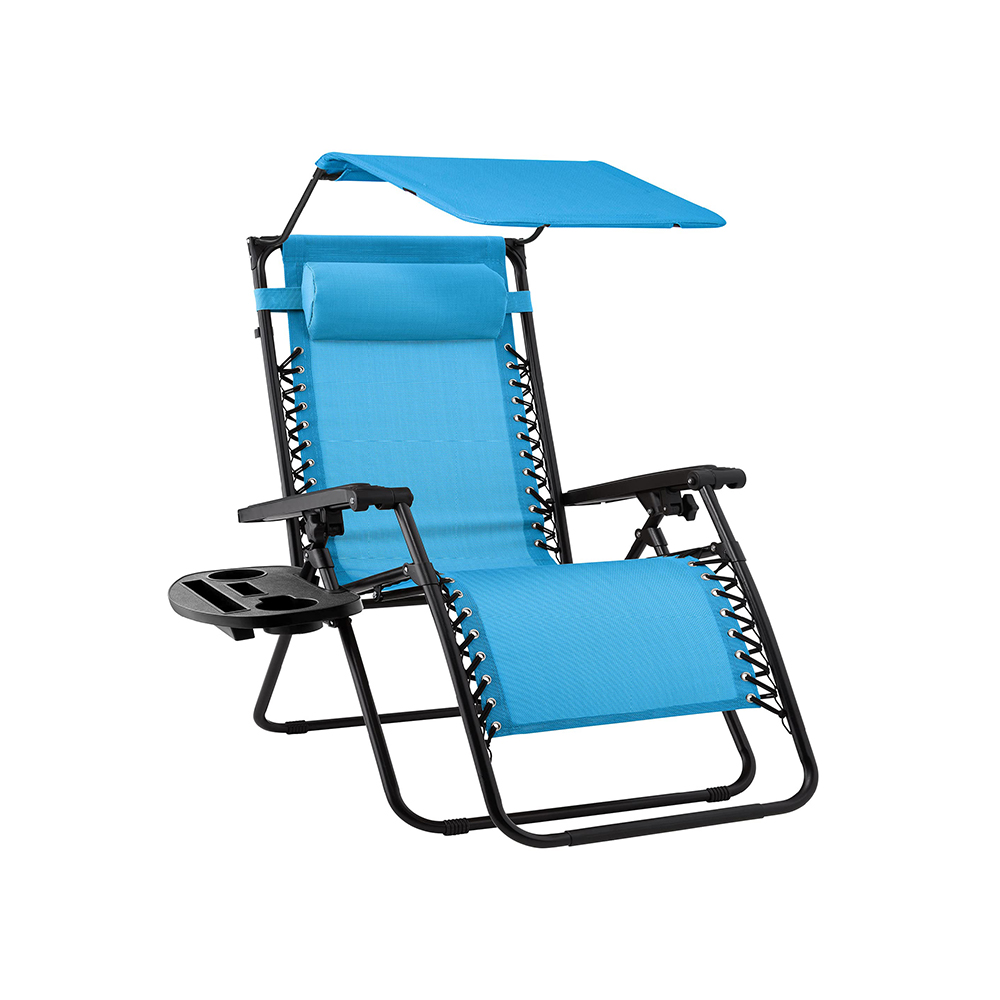 Zero Gravity Lounger with Canopy Shade 11