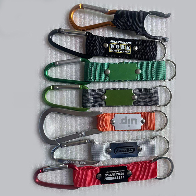 Carabiner Strap With Lasered Metal Trim Key Ring 3