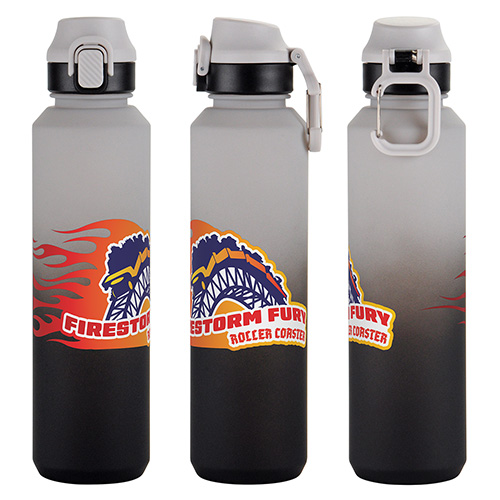 Chroma 27 oz Tritan® Bottle with Snap-Top Lid & Carabiner 13