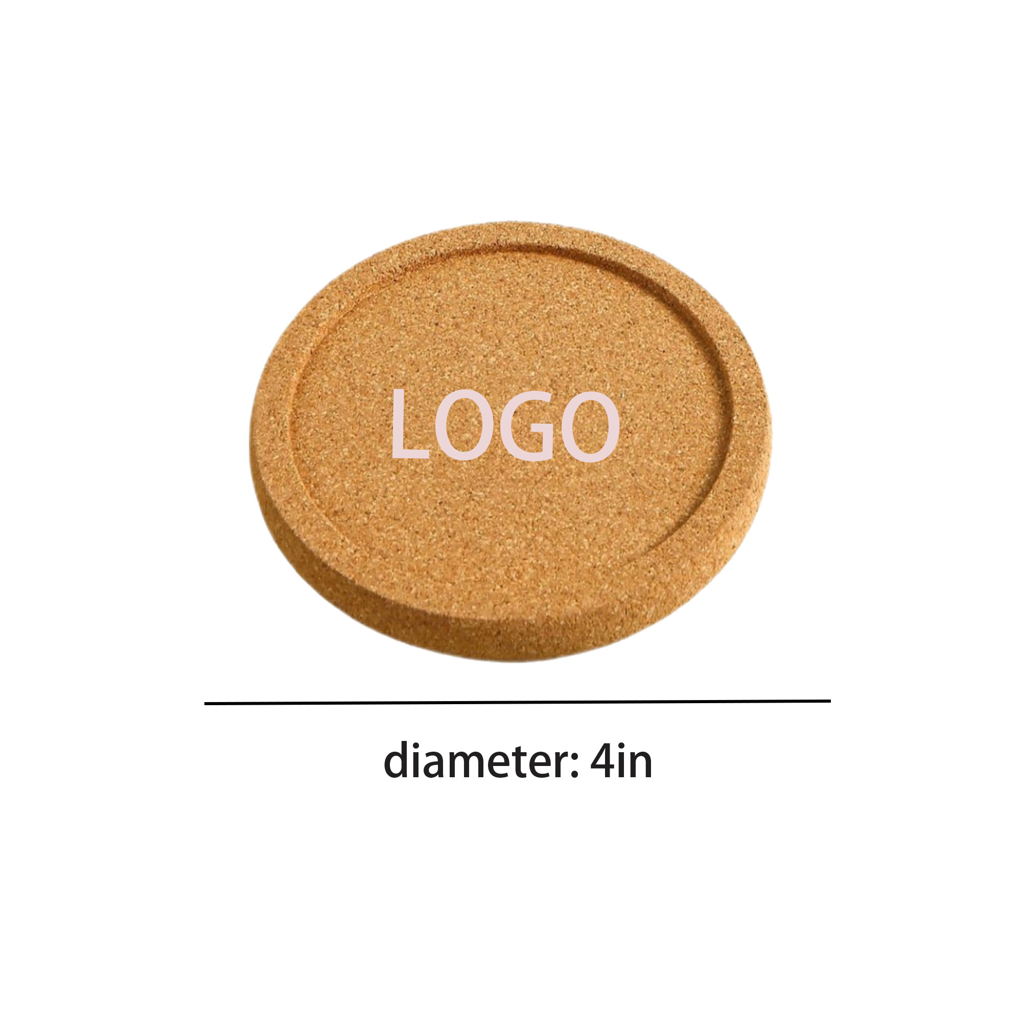 Thick Absorbent Cork Coaster 4