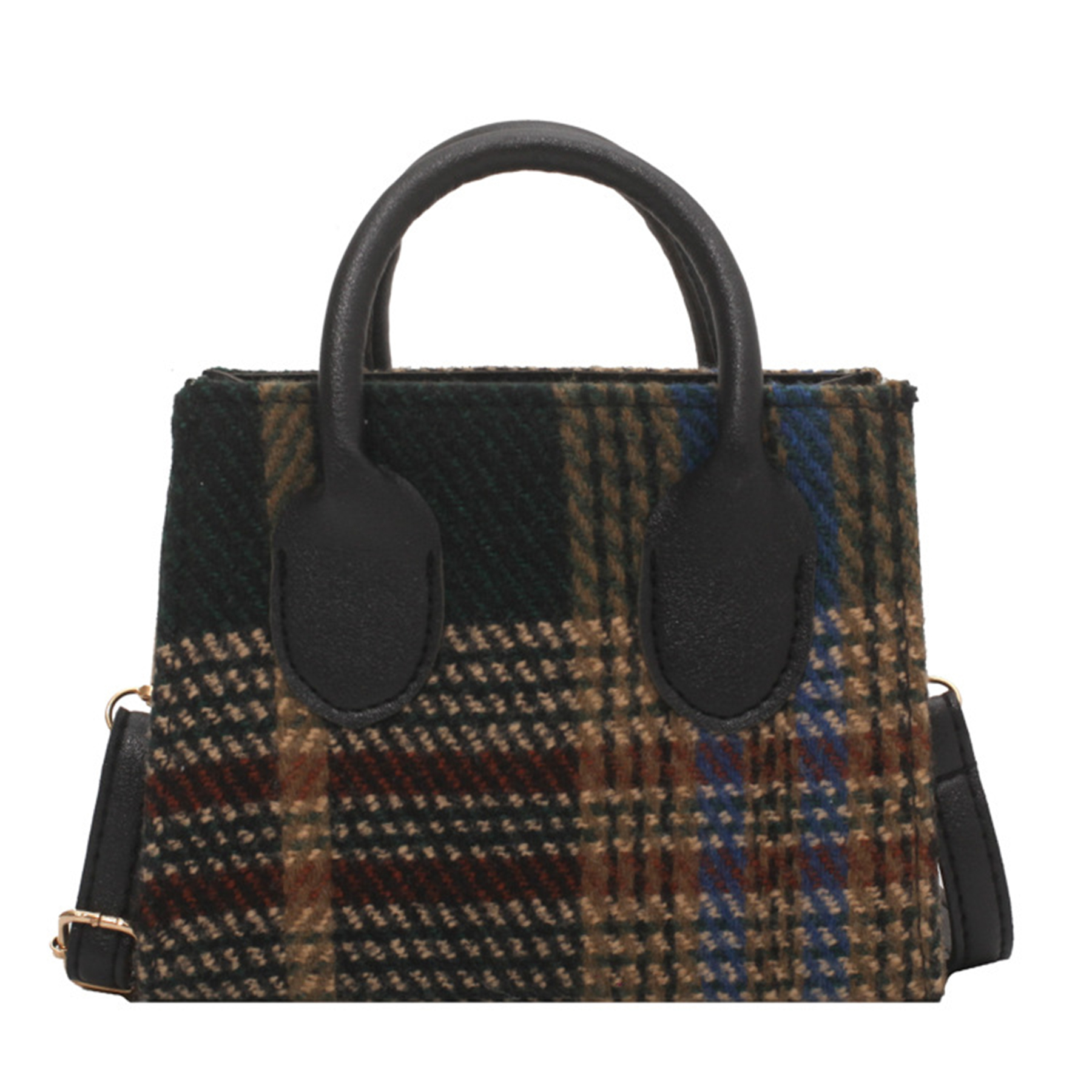 Canvas Small checkered cross-body bag 5
