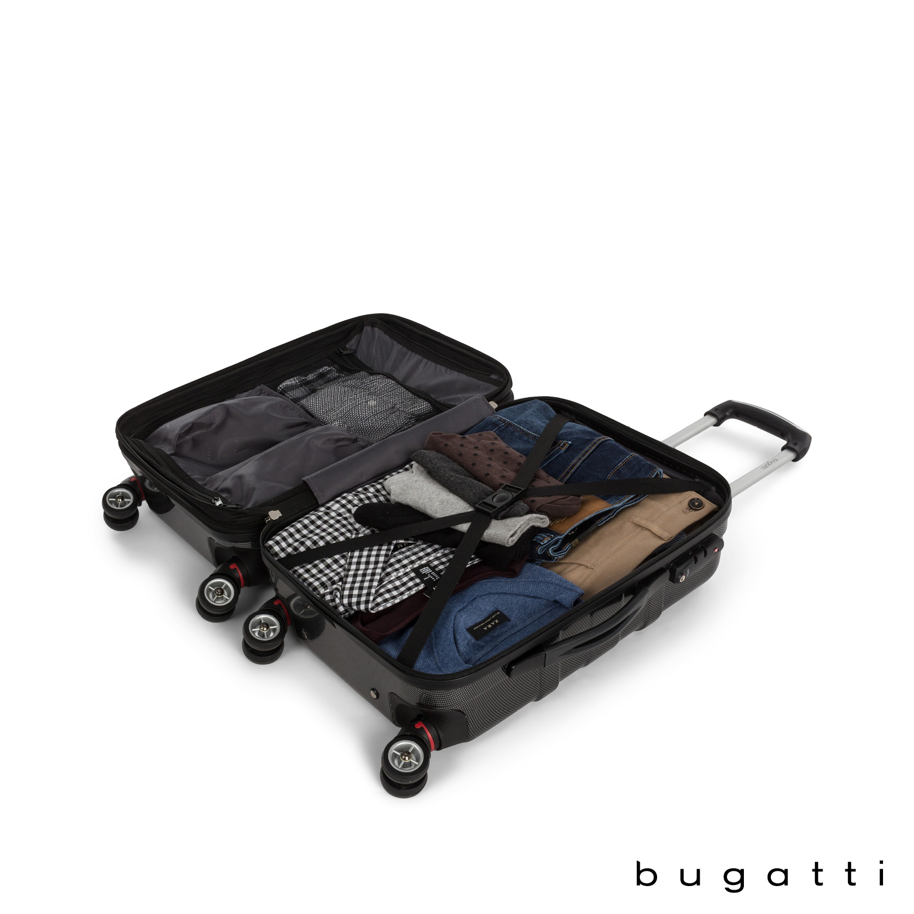 Bugatti Budapest Carry-On Rolling Bag 14