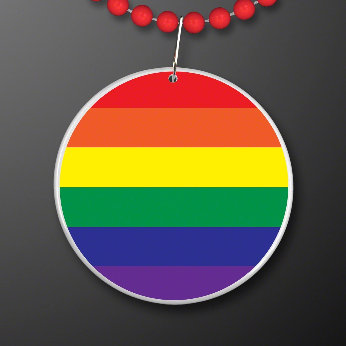 Rainbow Flag Circle Medallion 5