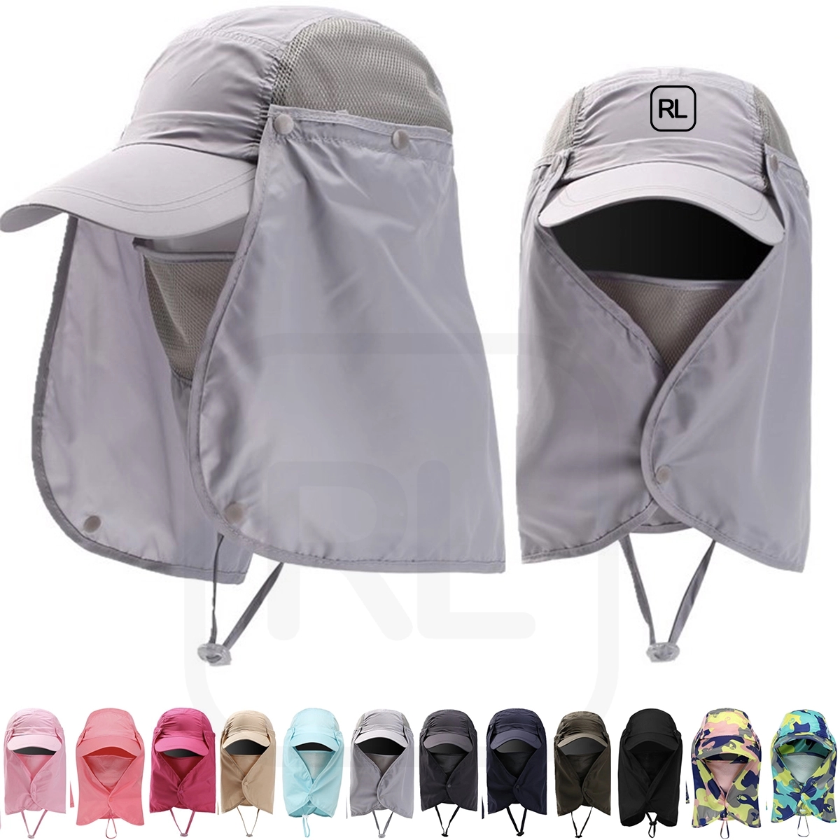 Fishing Cap Sun Protection With Face And Neck Flap Cover 3