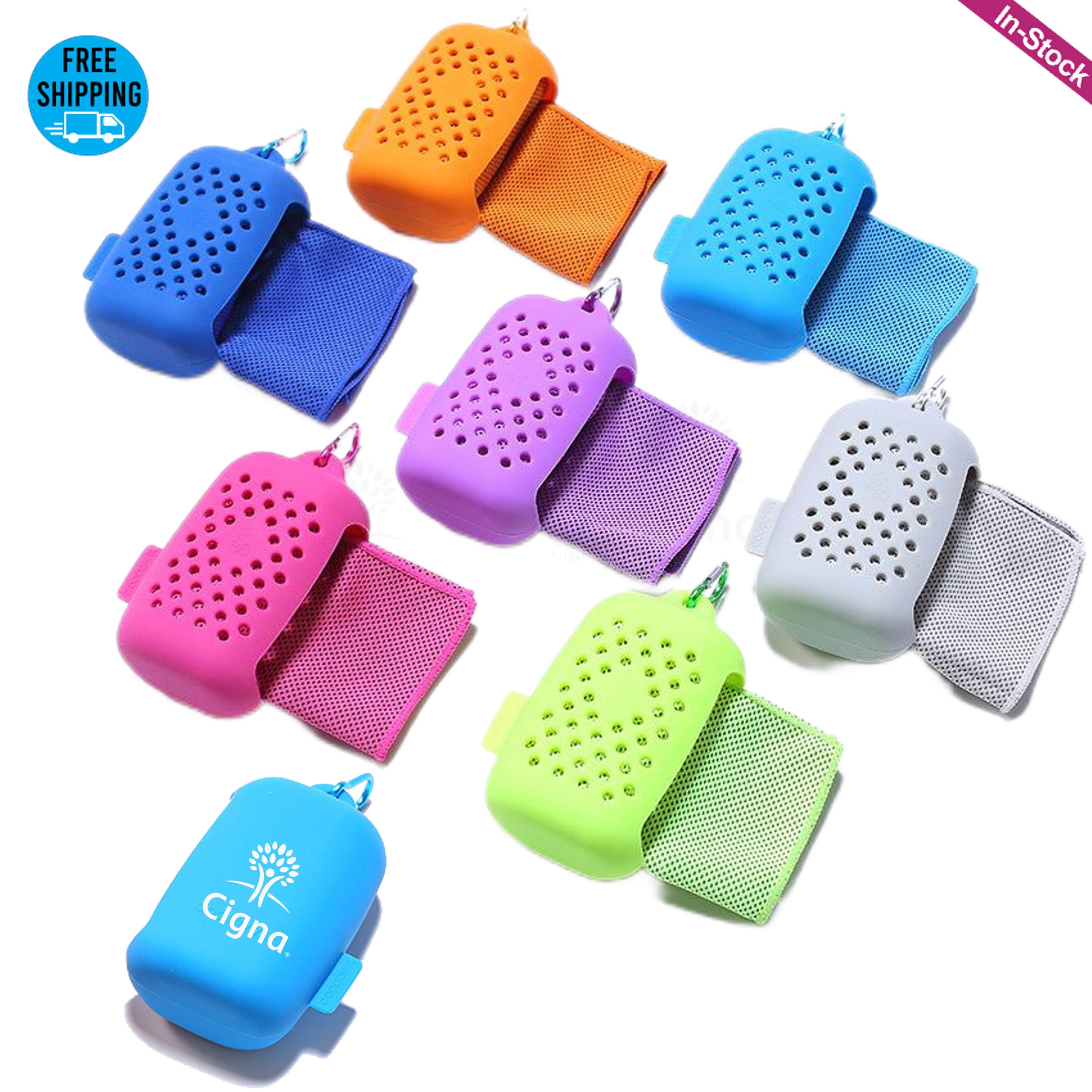 Breathable Cooling Towel in Silicone Pouch 3