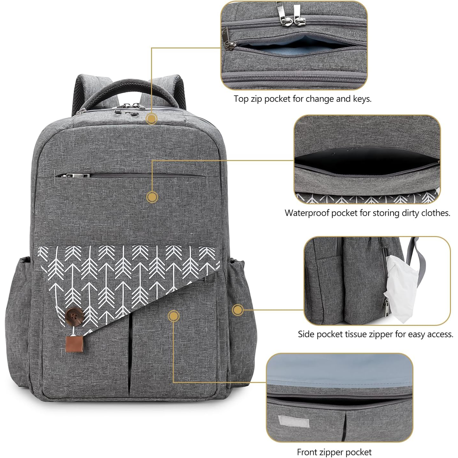 Baby Diaper Backpack 8