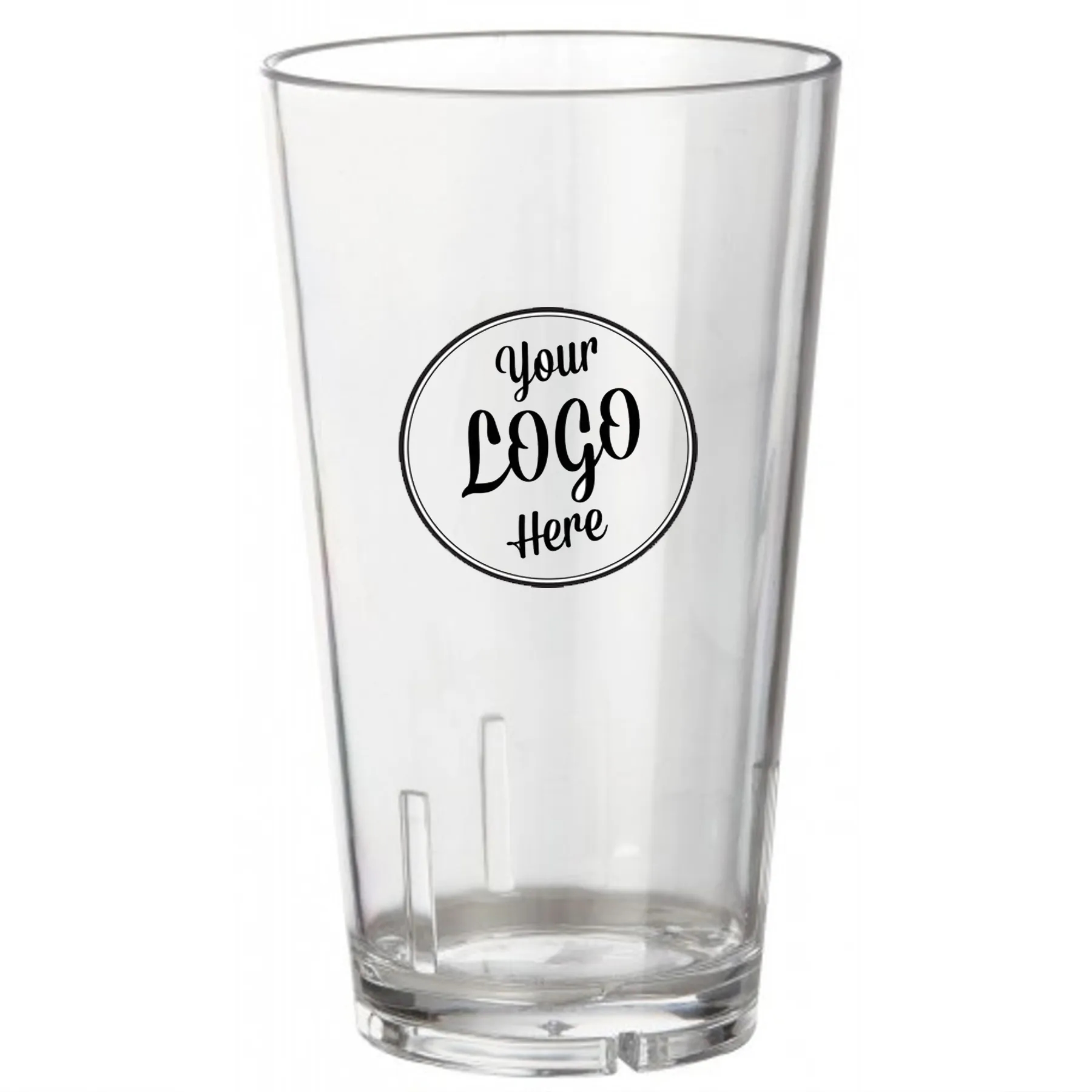 16 Oz Beer Plastic Pint Glass 2