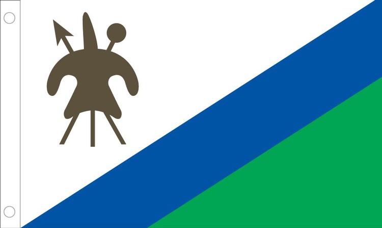 Lesotho Flag - 3' x 5' - Nylon 2