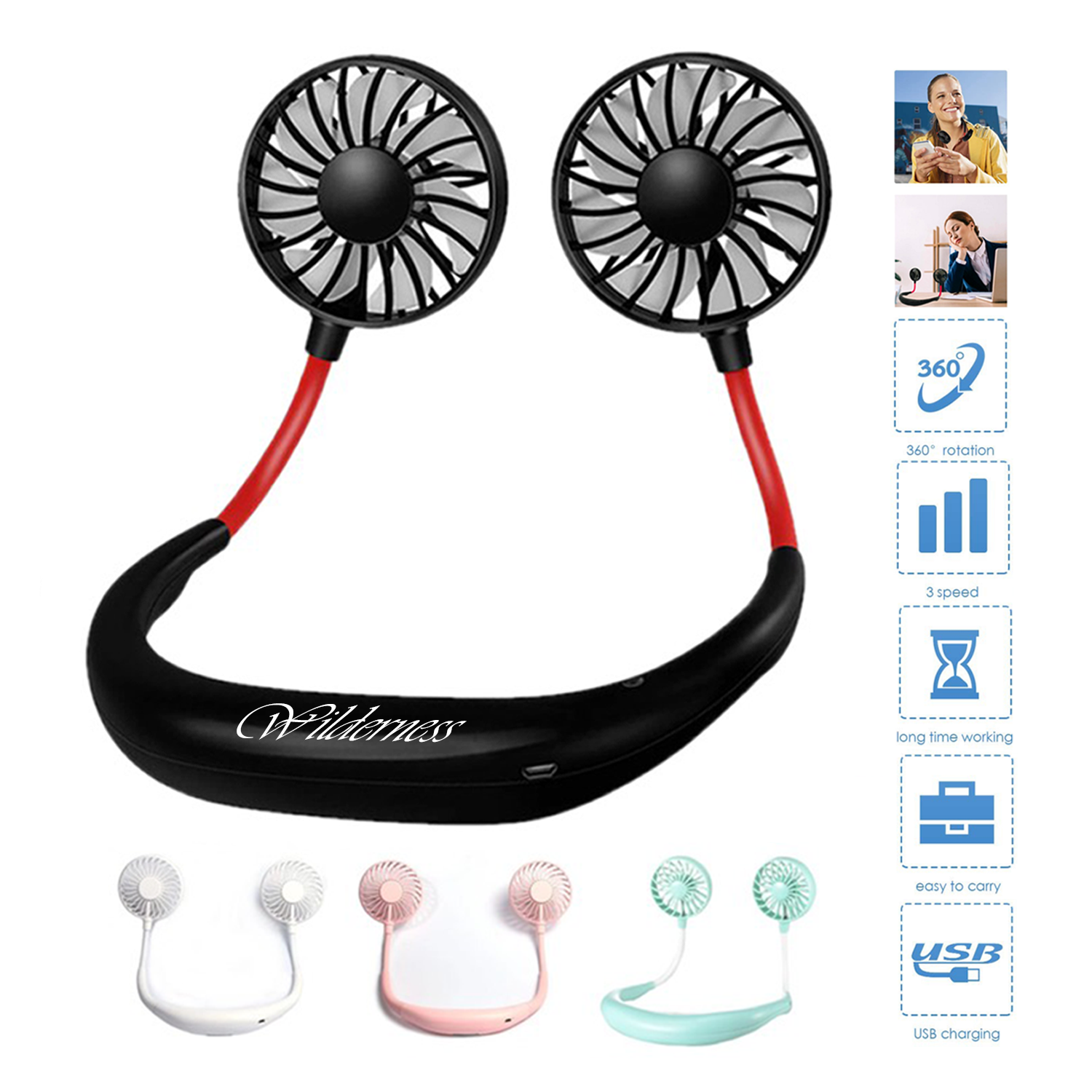 Portable Hanging Neck Sport Fan 2