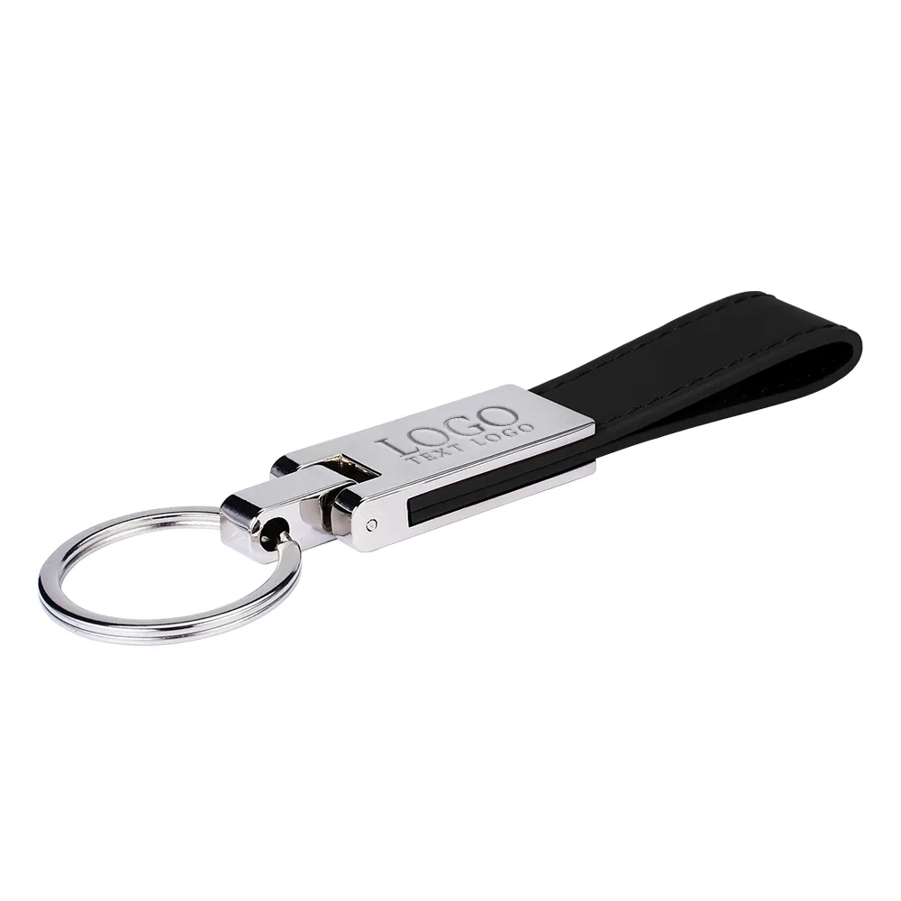 Promotional Leather And Silver Keyring Gift Keychain 8