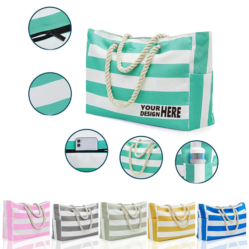 Stripe Beach Bag 2