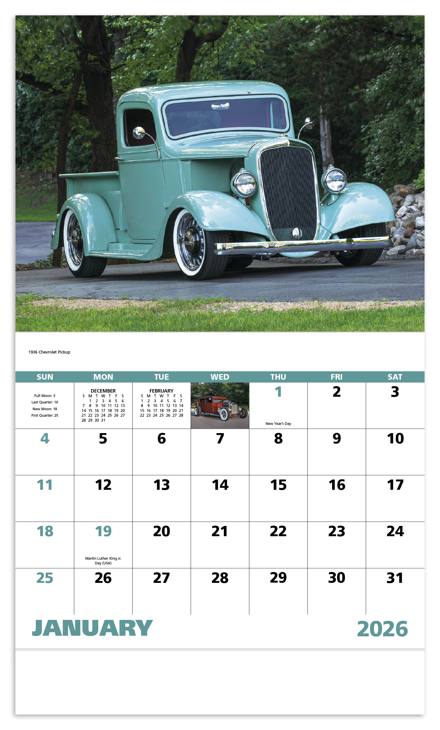 Good Value™ Street Rods - Stapled Calendar 40