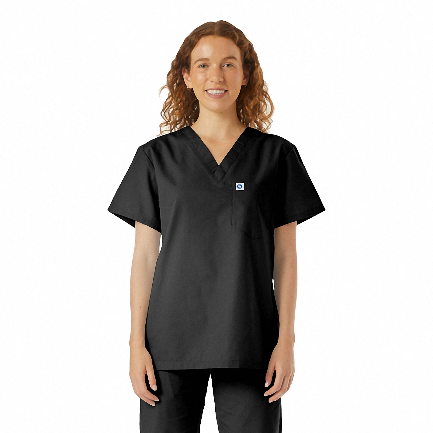 UltraSoft Unisex V-Neck 1-Pocket Scrub Top 6