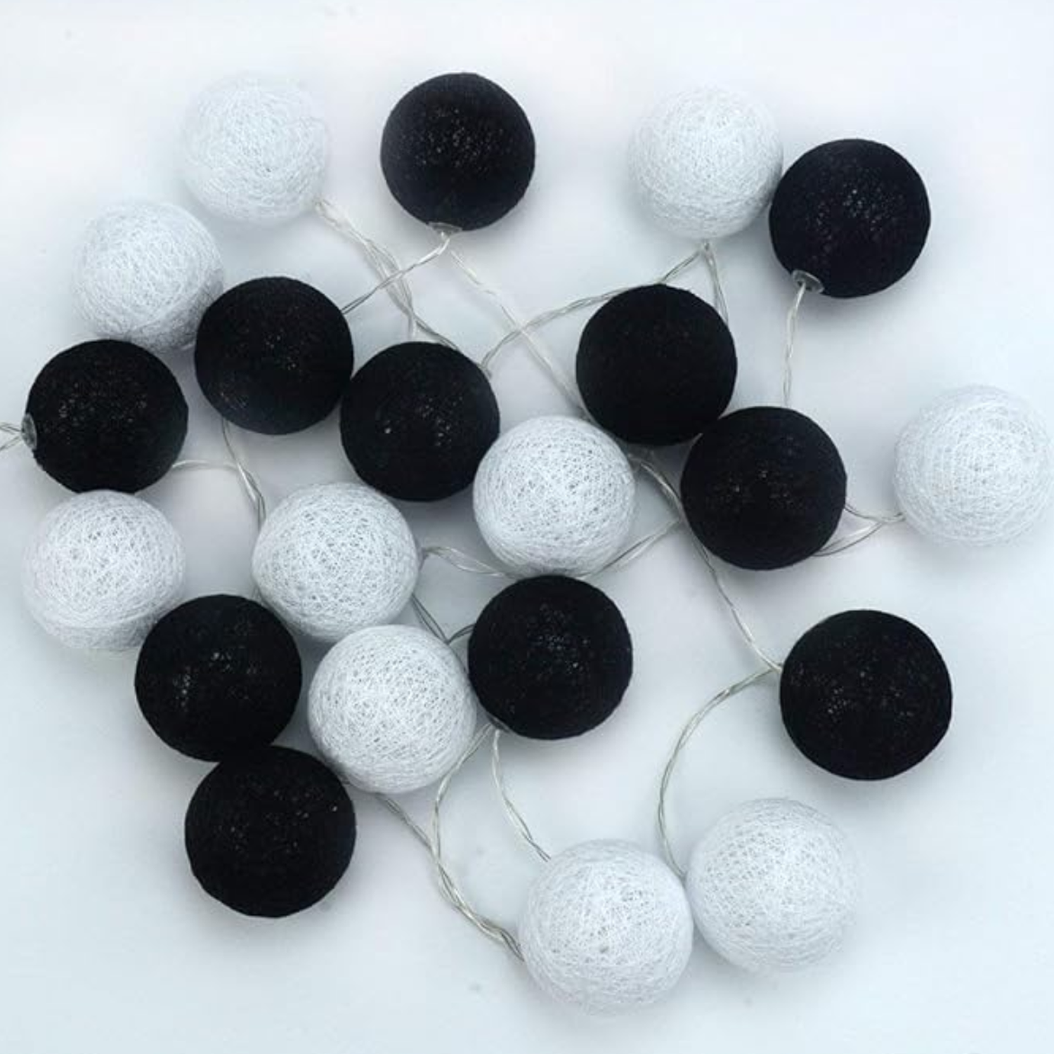 Cotton Ball String Light Indoor Decor 8