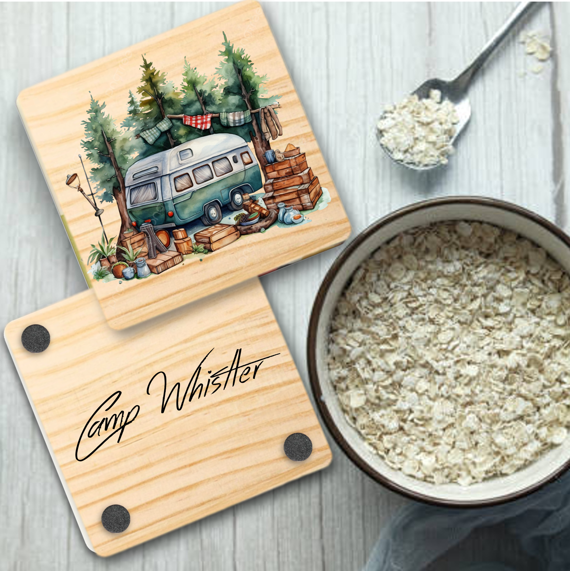 Square Wood Coaster 6