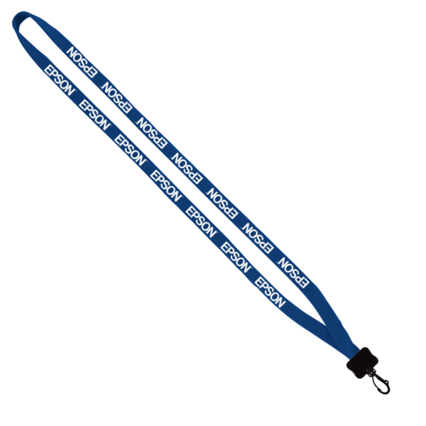 1/2" Cotton Lanyard with Plastic Clamshell & Swivel Snap Hook 15