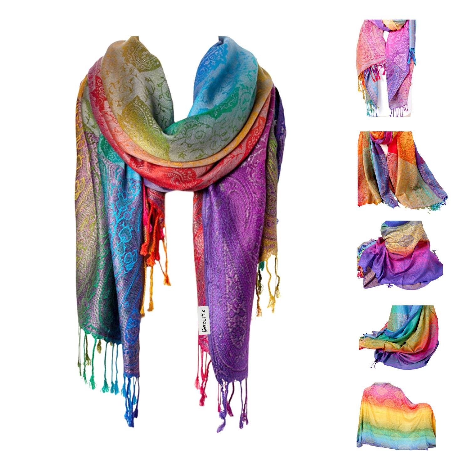 Mixed-Style Jacquard Women's Fashionable Scarf and Shawl 2