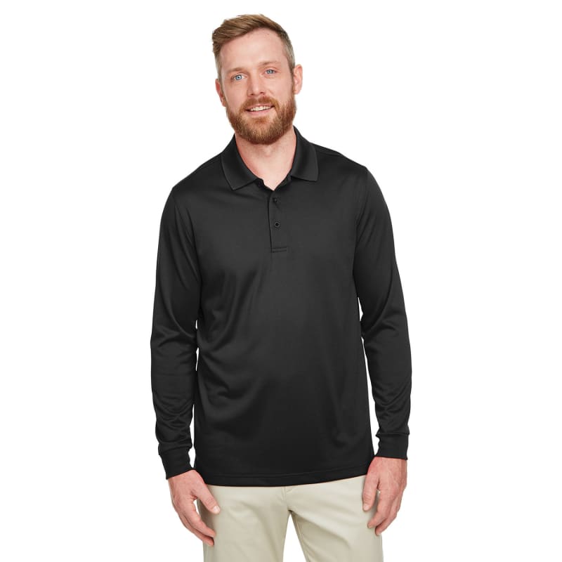 Harriton Men's Tall Advantage Long Sleeve Snag Protection Plus IL Polo 6