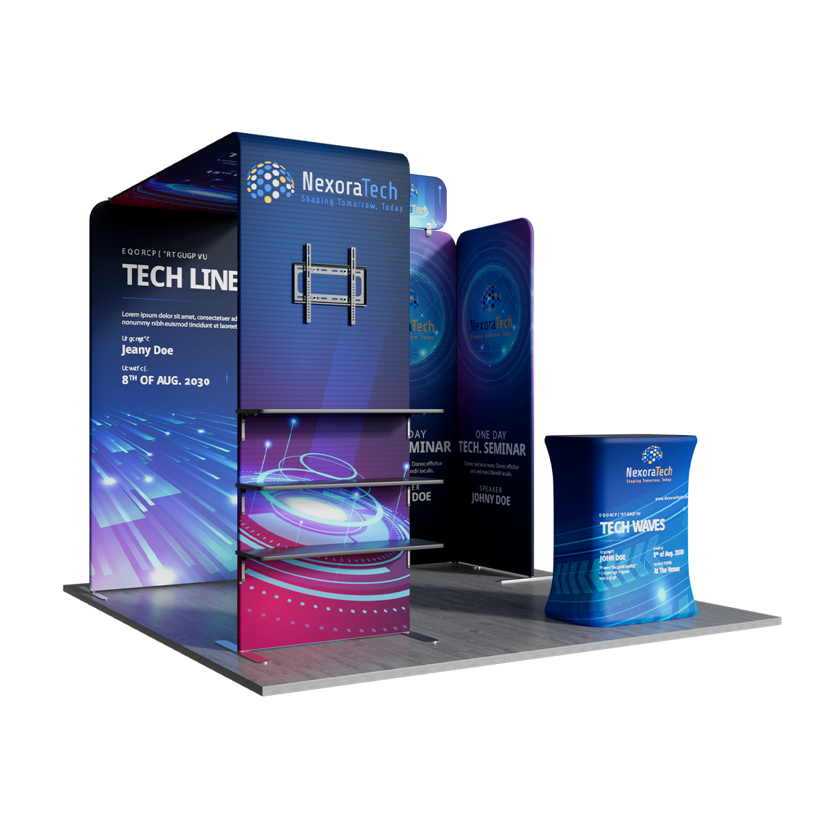 10'x10' Tradeshow Booth Kit - J Kit 6