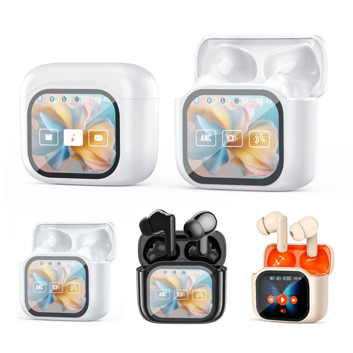 Noise Cancelling Touch Screen Wireless Earbuds 7