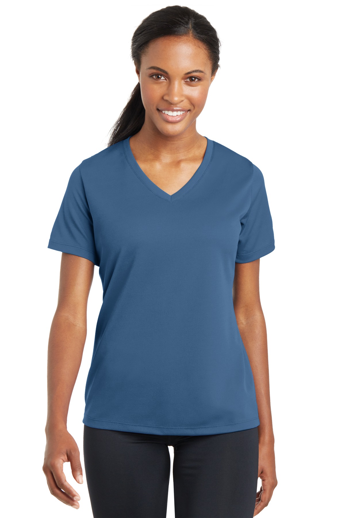 Sport-Tek Women's PosiCharge RacerMesh V-Neck Tee. LST340 94