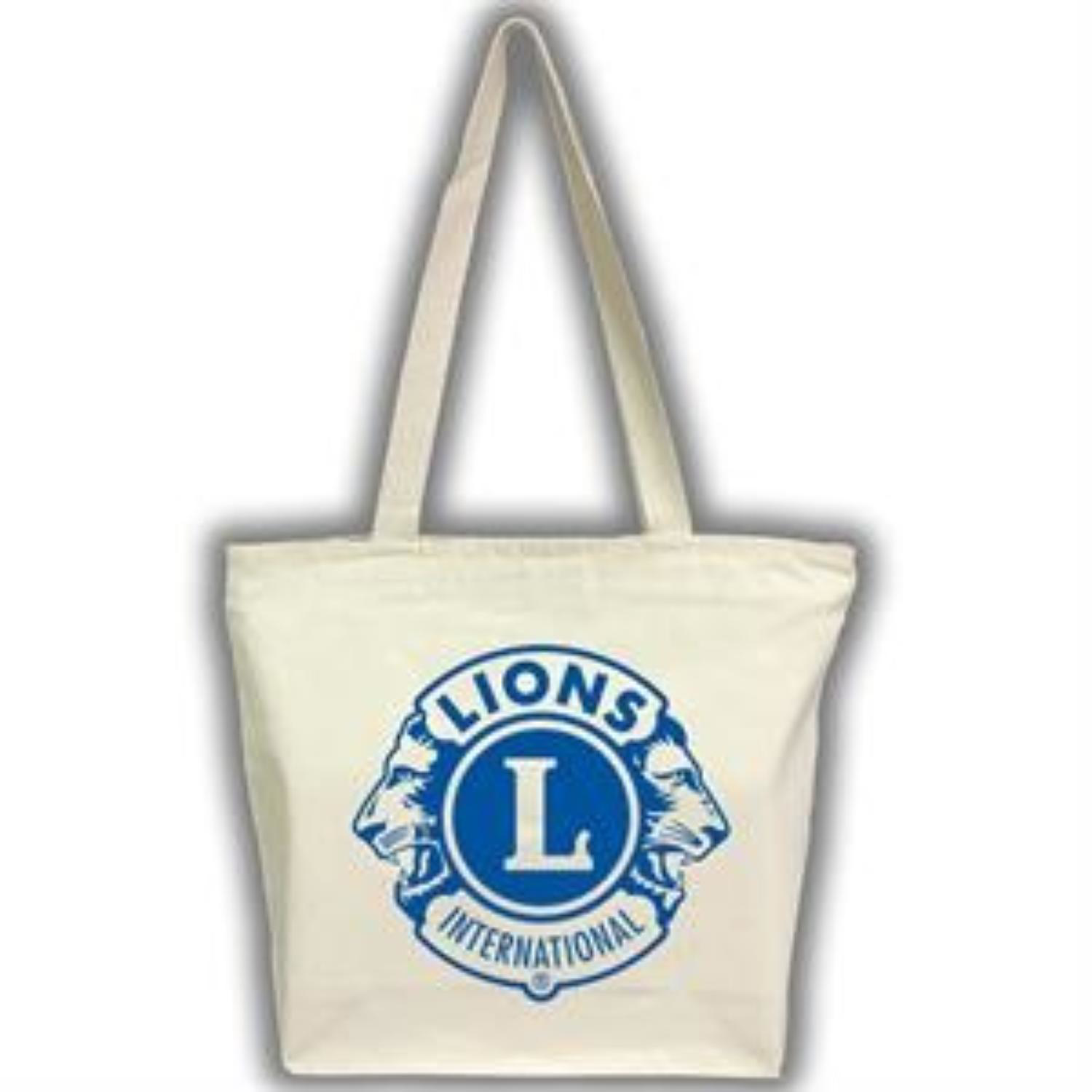 12 oz. Zipper Cotton Canvas Tote Bag W/ Gusset (15" X 12" 4") 2