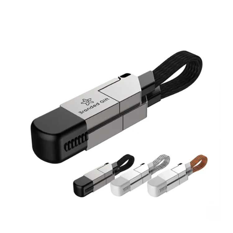 PortableMagneticKeyring5in1USBChargerDataCord 1