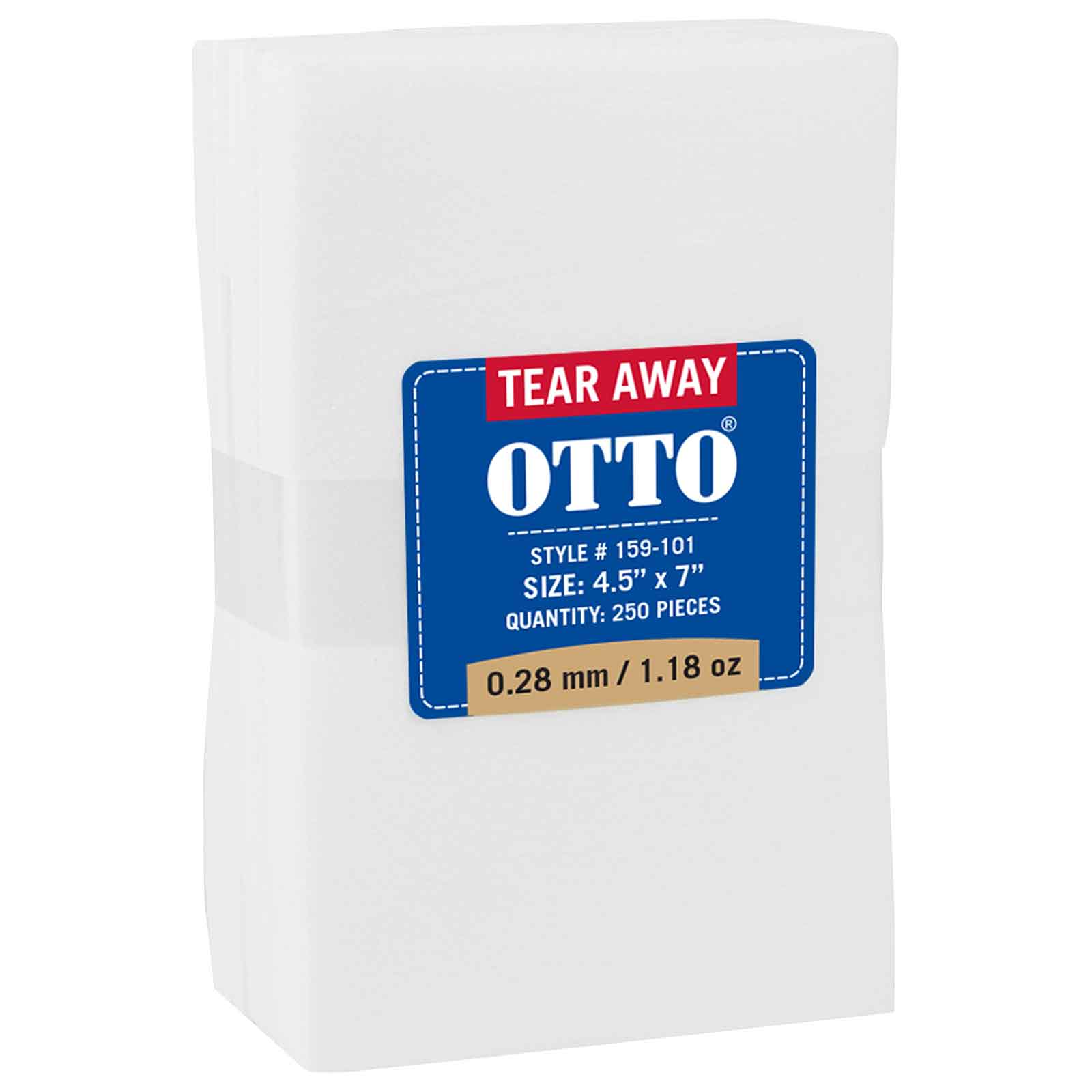 OTTO Embroidery Stabilizer Backing Tear Away Sheets 1
